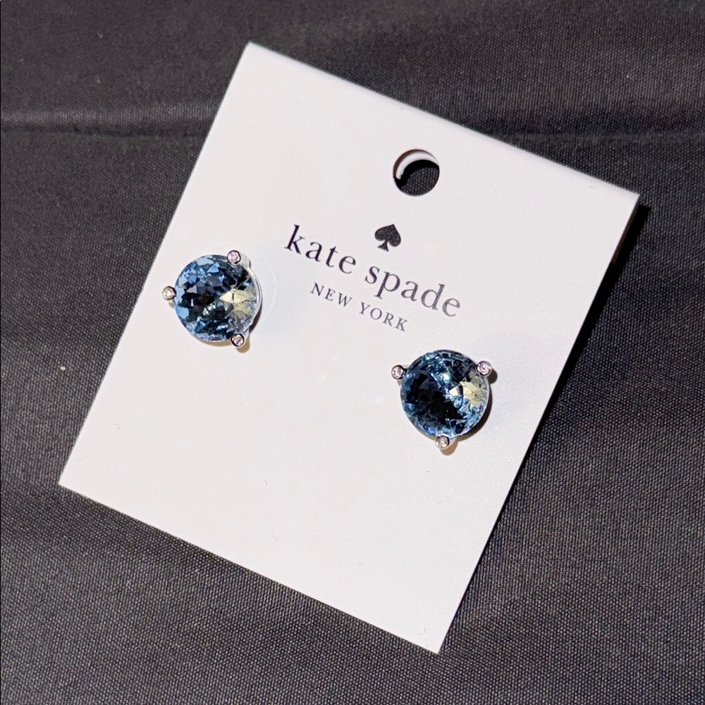 Kate Spade Light Sapphire Blue Crystal Earrings
